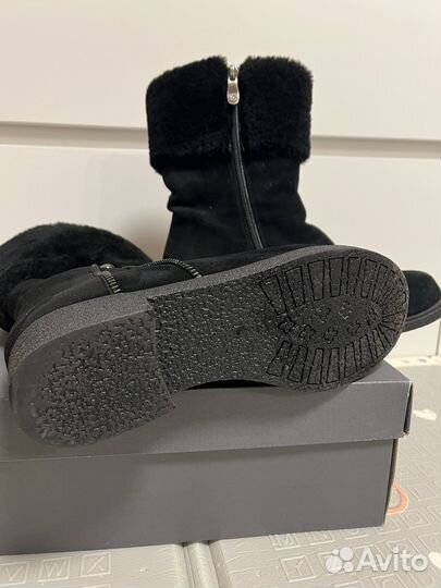 Зимние полусапоги 37 замша мех