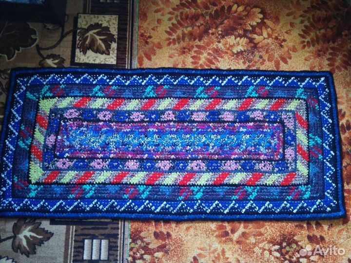 Коврик вязаный крючком