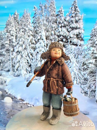 Ватные елочные игрушки