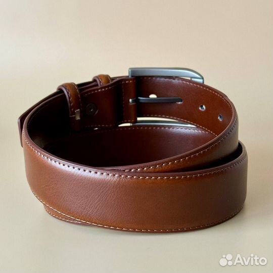 Ремень коричневого цвета кожа (новый)