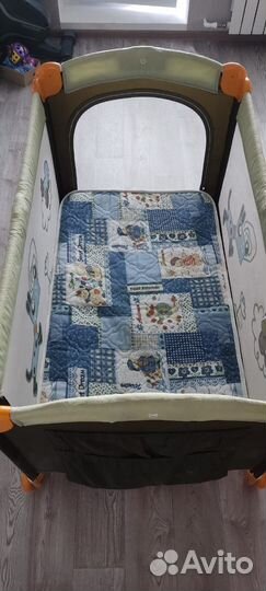 Детская кровать манеж с матрасом