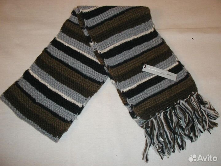 Шарф шерсть Maniyak Knitwear London 19x180см