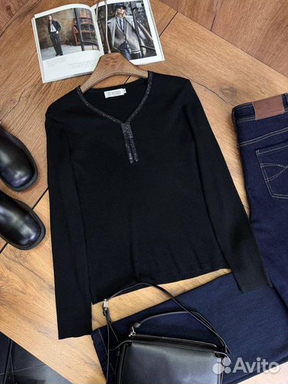 Лонгслив brunello cucinelli женский