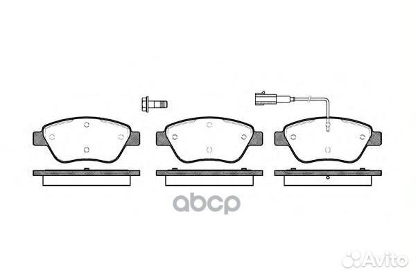 Комплект тормозных колодок дисковый тормоз 0858