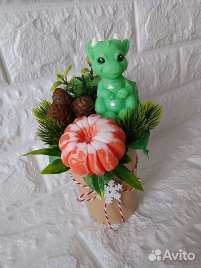 Мыло ручной работы. Новогодний мыльный букет