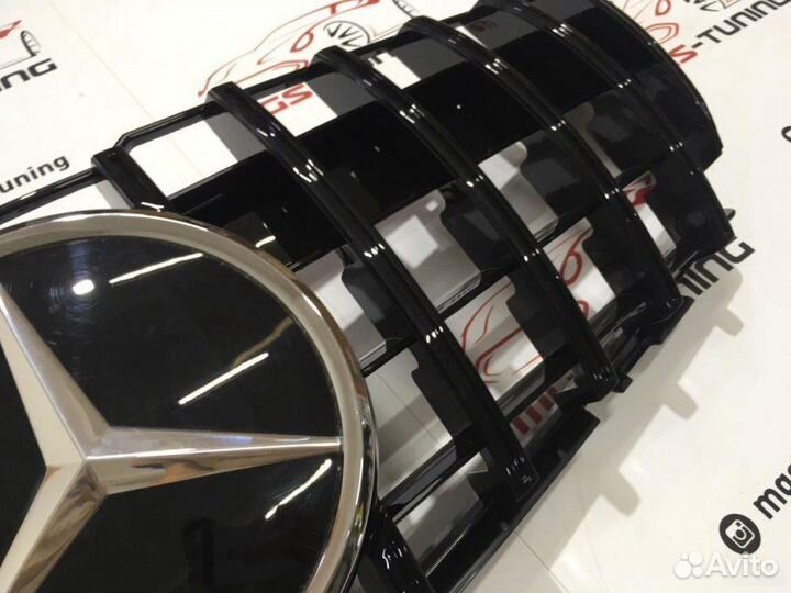 Решетка на Mercedes GLK 08-12 GT Black Дистроник