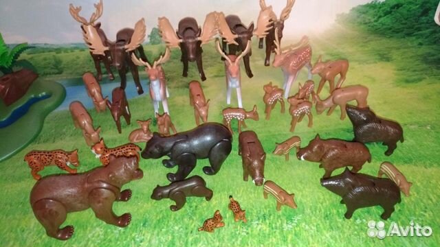 Коллекция Playmobil животные, растения