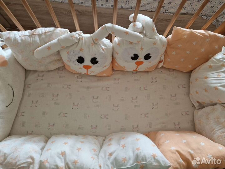 Бортики в детскую кроватку бу