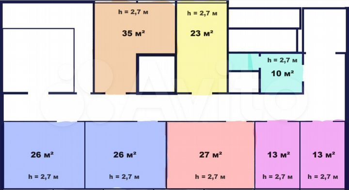 Свободного назначения, 26 м²/35м /13м /25м / 668м