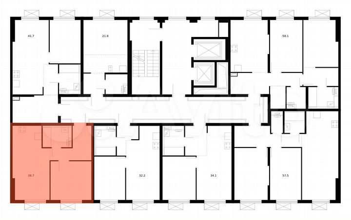 1-к. квартира, 38,7 м², 14/16 эт.