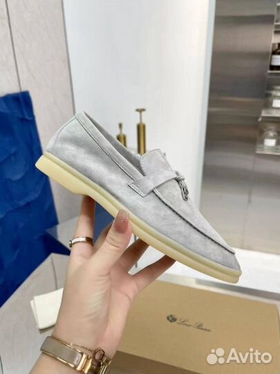 Лоферы Loro Piana натуральная замша