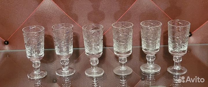 Хрусталь СССР: стаканы, бокалы и рюмки, конфетницы