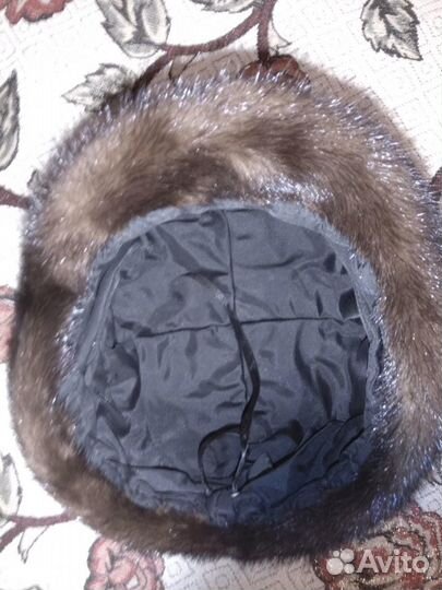 Норковая шапка новая