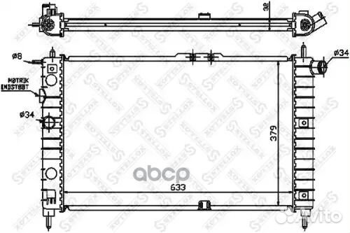 Радиатор Daewoo Nexia 1.5i 94-98 без AC Daewoo