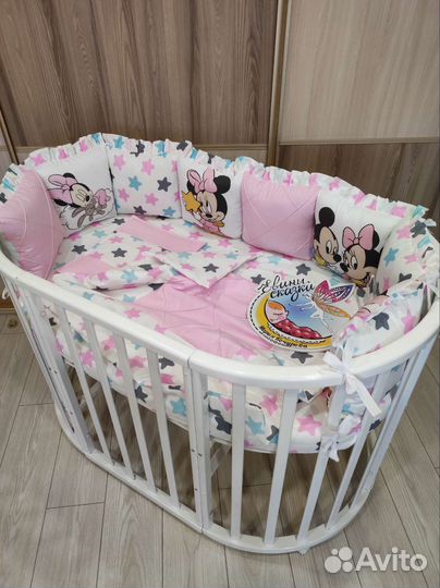 Комплект бортиков кроватку, новый