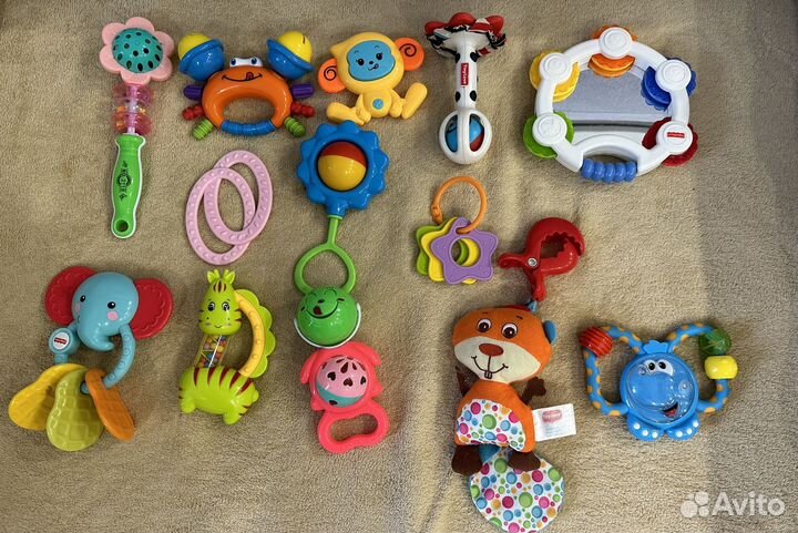 Погремушки и грызунки пакетом
