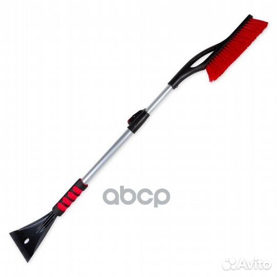 Щетка для очистки снега со скребком 89-115 см т