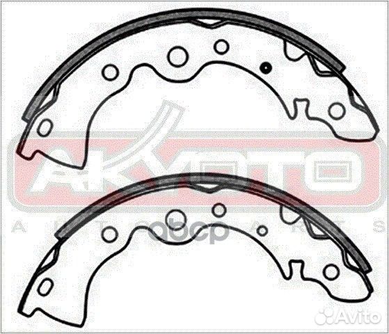 Колодки тормозные барабанные задние AKS1167 akyoto