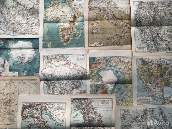 Карты из атласов энциклопедий 19-й начало 20 века