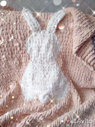 Плед детский вязаный