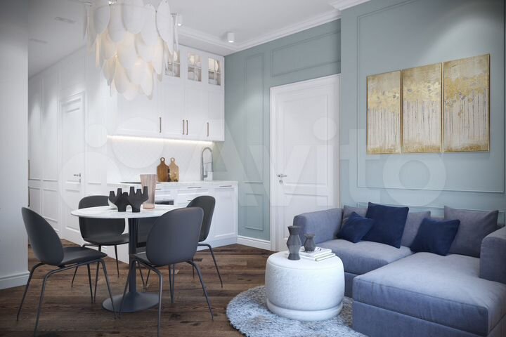 1-к. апартаменты, 45,6 м², 3/11 эт.