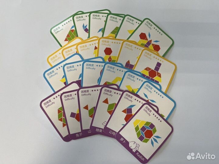 Деревянная головоломка мозаика геометрическая