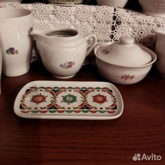 Бокалы, молочники, сахарница Вербилки