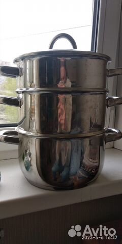Кастрюля + Соковарка + пароварка из нержавейки