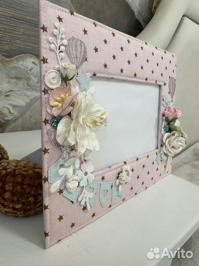 Фоторамка детская ручная работа, рамка для фото
