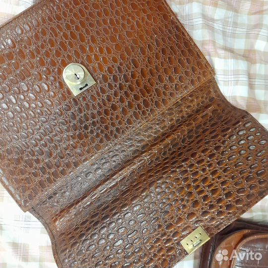 Мужской кожаный портфель Чехословакия