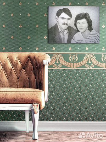 Портрет углем на заказ, портрет с фото