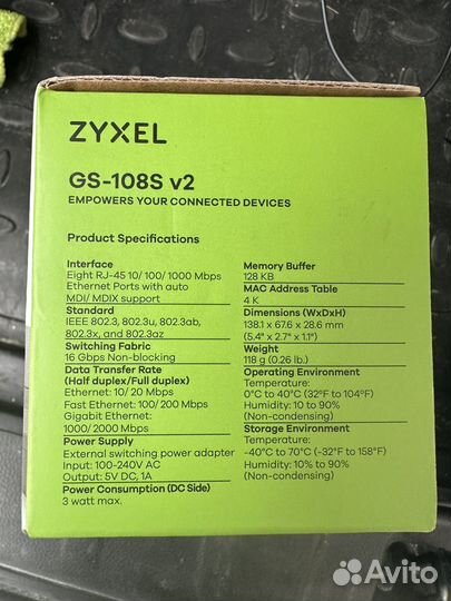 Коммутатор (сетевой хаб) 8 партов 1000мбит/с