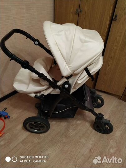 Коляска 2 в 1 эко кожа