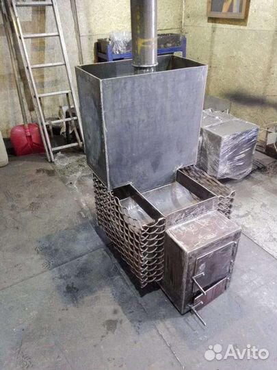 Печь для бани с баком