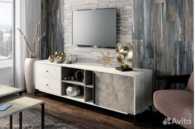 Тумба под телевизор Лофт