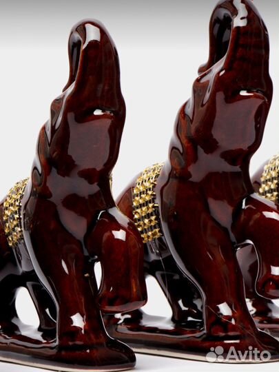 Набор статуэток слоны 7 шт в подарочной коробке