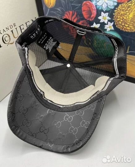 Кепка Gucci чёрная сетка