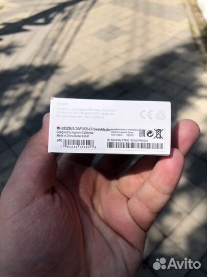 Блок питания apple 20w оригинал