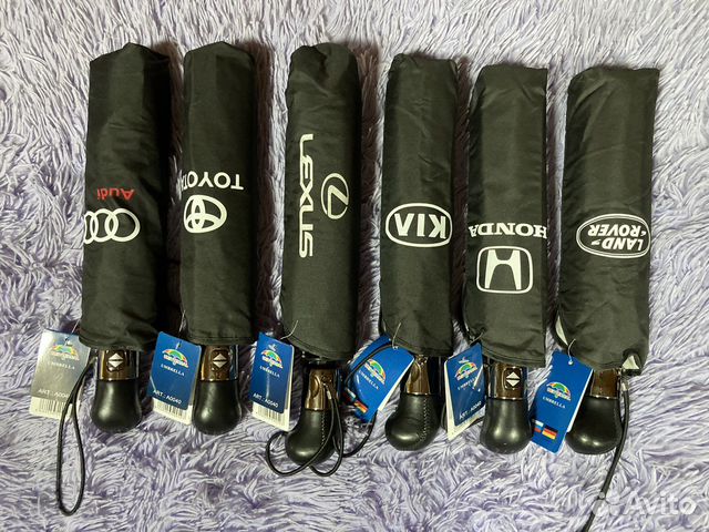 Зонт автомат чёрныйAudi/kia/toyota/honda 100см