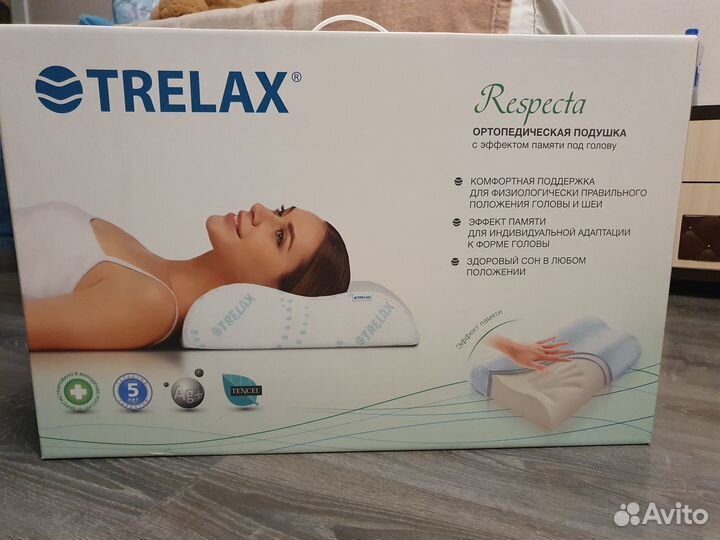 Подушка ортопедическая новая trelax respecta