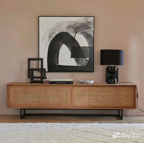 Тумба под тв из массива тикового дерева