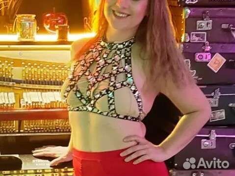 Портупея со стразами pole dance high heels