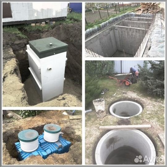 Установка септика. Рассрочка 12 мес