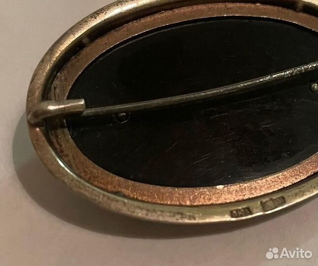 Брошь серебро 875 проба СССР