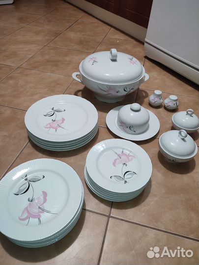 Столовый сервиз гдр Jlmenau Ильменау