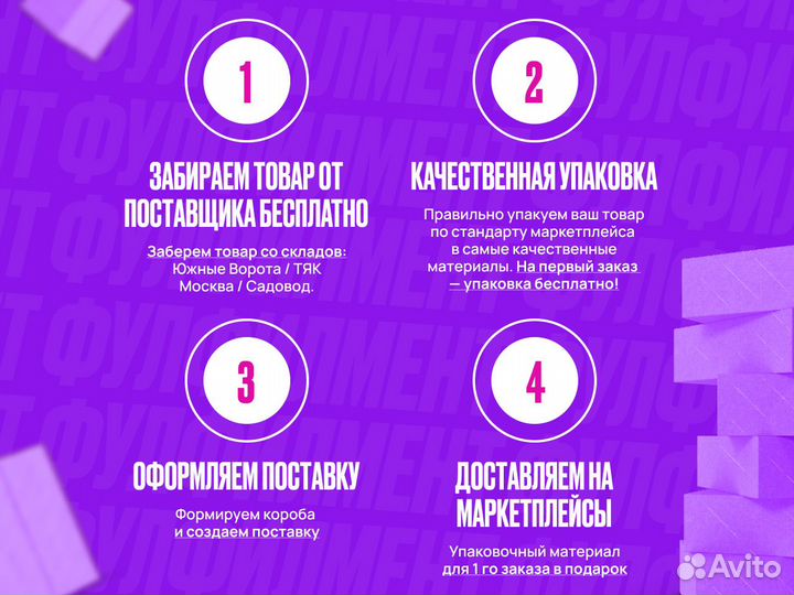 Фулфилмент для маркетплейсов Wildberries Ozon