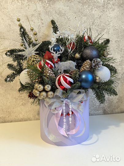 Новогодняя композиция из нобилиса