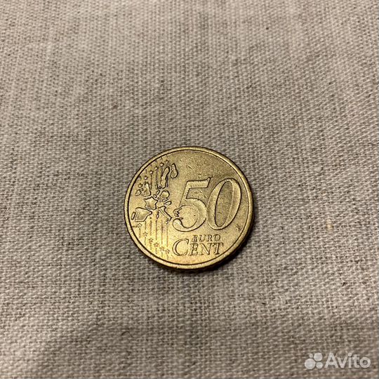 Монеты евроценты 50
