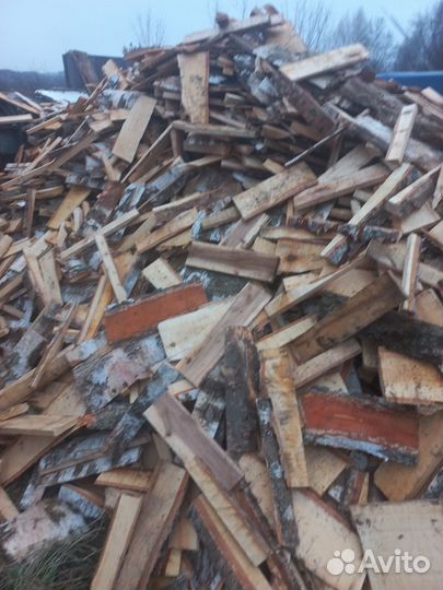 Дрова- срезка березовая, пиленая