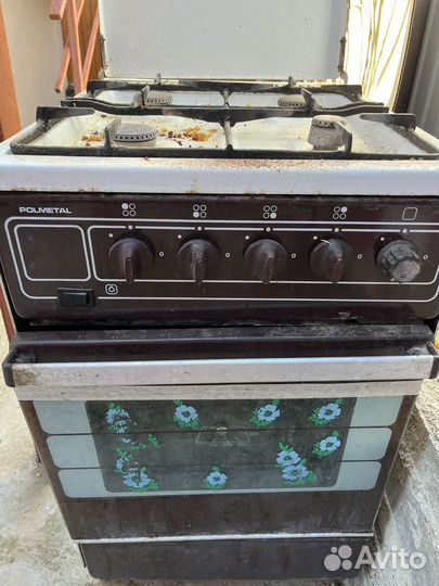 Газовая плита 4 конфорки, Polmetal